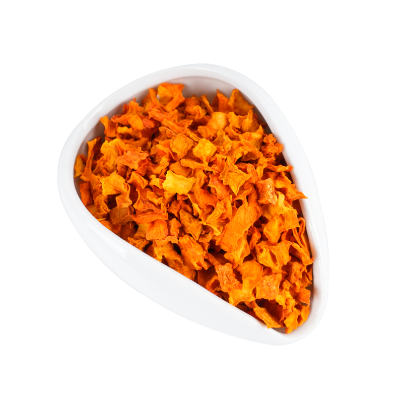 Dehydrated pumpkin dices